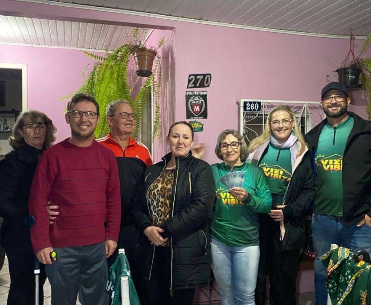 Penúltima ganhadora da 8ª edição do Vizi Visita é do Bairro Sagrada Família